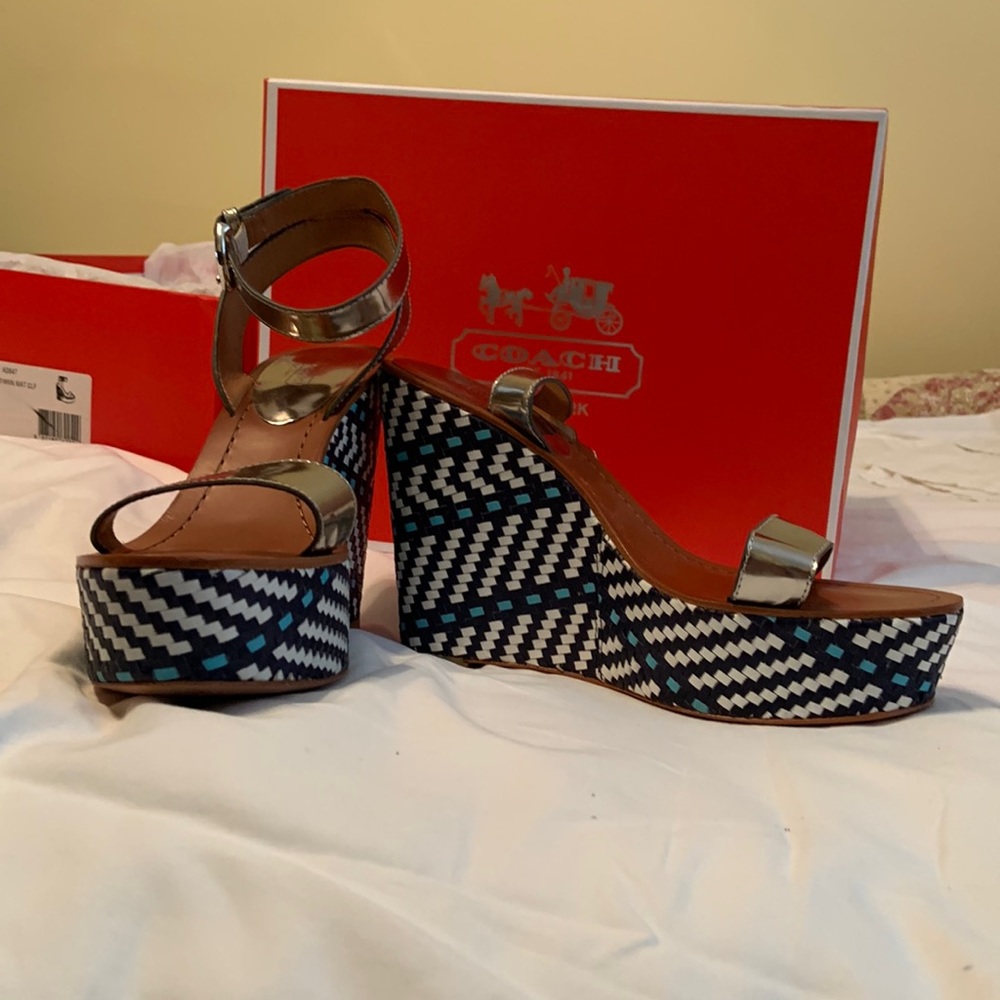Coach Gemma Wedge Sandals